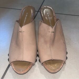A. Marinelli Women's Beige Mules